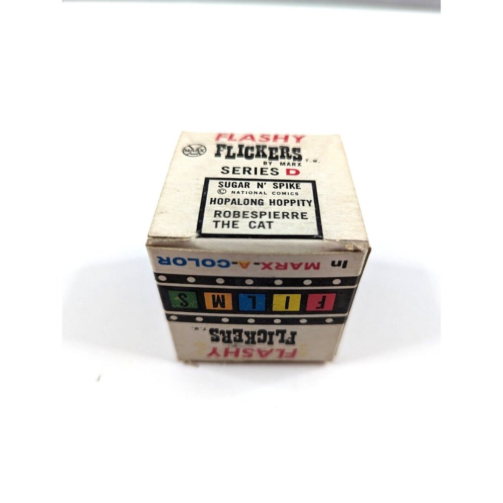 Vintage 1960s MARX Flashy Flickers Films Series D Sugar N Spice Hopalong Hoppity